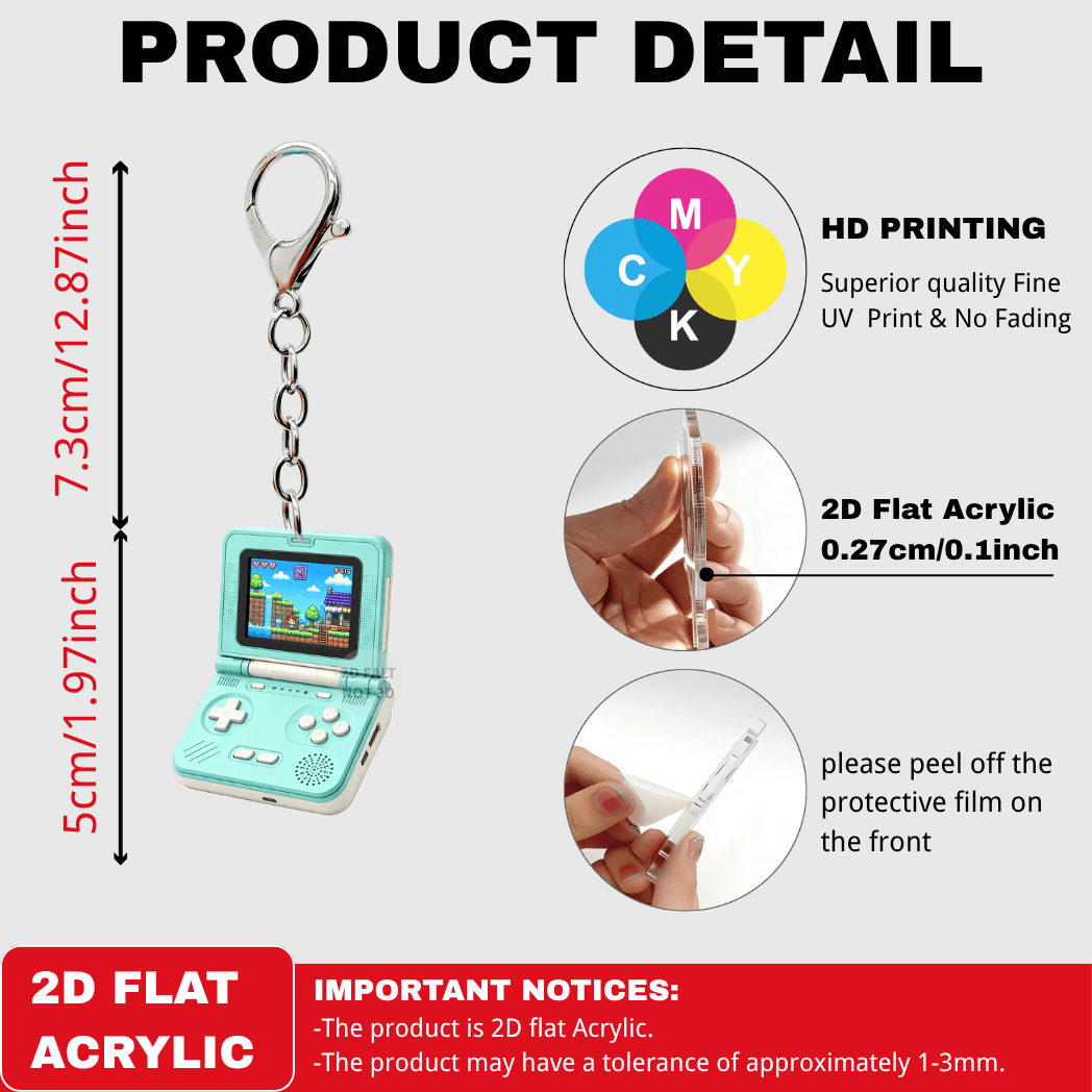 พวงกุญแจเครื่องเล่นเกมพกพาแบบ  - Gaming Console Keychain บทวิจารณ์และราคา